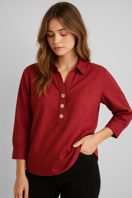 Blusa Kansas Bordeaux