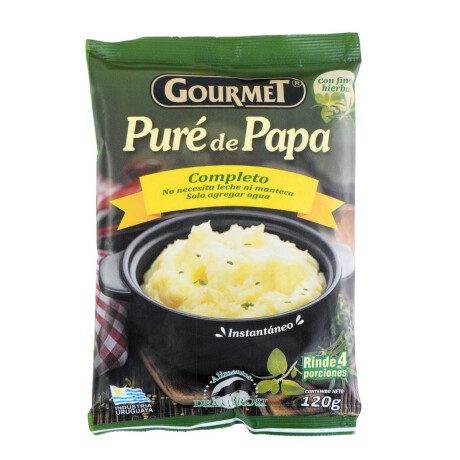PURE DE PAPAS GOURMET 120G COMPLETO HIERBAS PURE DE PAPAS GOURMET 120G COMPLETO HIERBAS