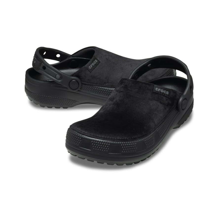 Crocs Classic Crafted Velvet Clog Unisex Black