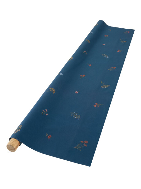 Mantel forrado SOLEIHOV 140 flor azul Mantel forrado SOLEIHOV 140 flor azul