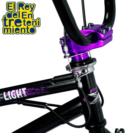 Bicicleta Freestyle Bmx Rodado 20 Rotor Giro 360° Negro-Violeta