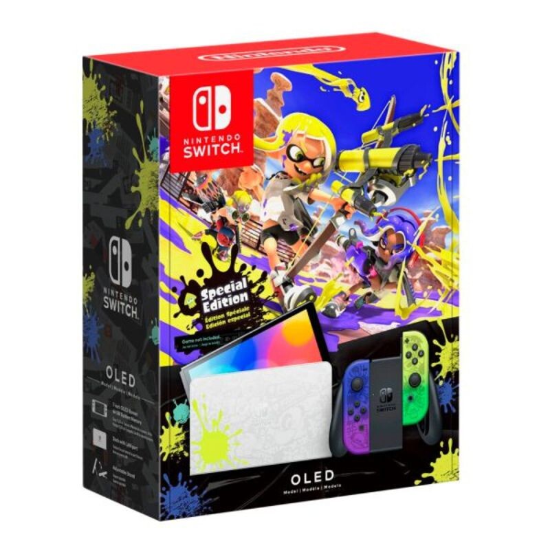Nintendo Switch Oled Splatoon 3 Special Edi 64gb Nintendo Switch Oled Splatoon 3 Special Edi 64gb