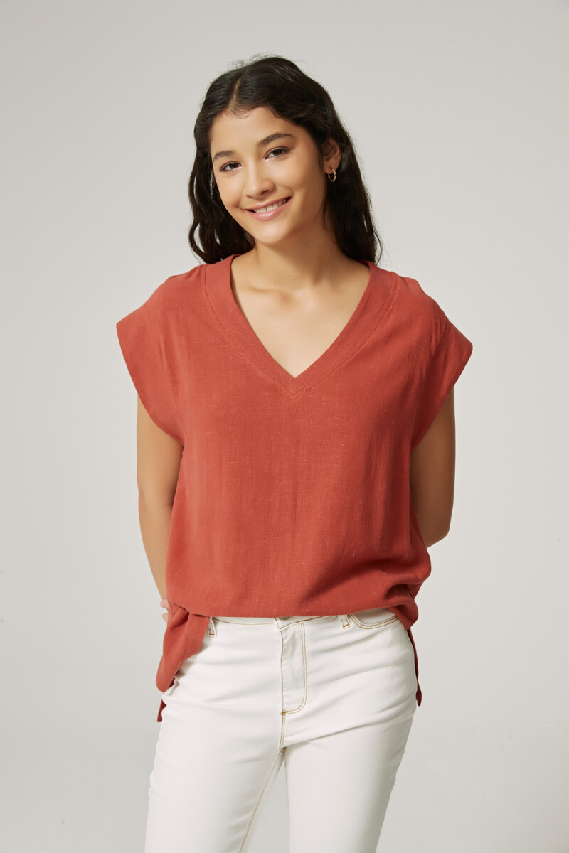 Blusa Mirza - Terracota 