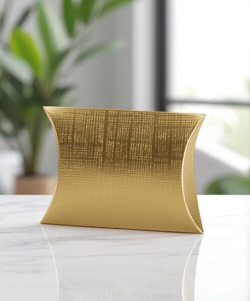 ESTUCHE PILLOW - LINO ORO 8,5x8,5x3 cm ESTUCHE PILLOW - LINO ORO 8,5x8,5x3 cm