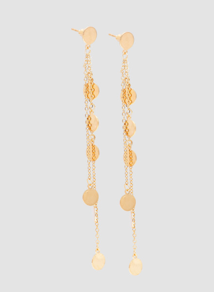 Aros cadenas y lunares Oro fuerte