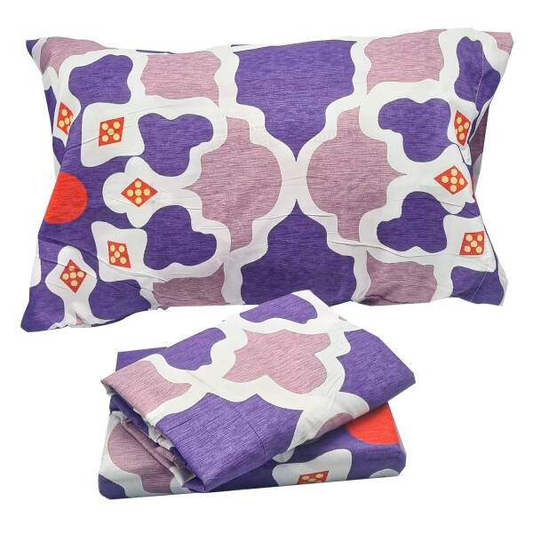 Juego Cama Sabanas Alondra 1 Plaza + Almohada + Funda Variante Diseño Mosaico