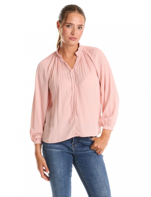 Blusa Plisada ROSA