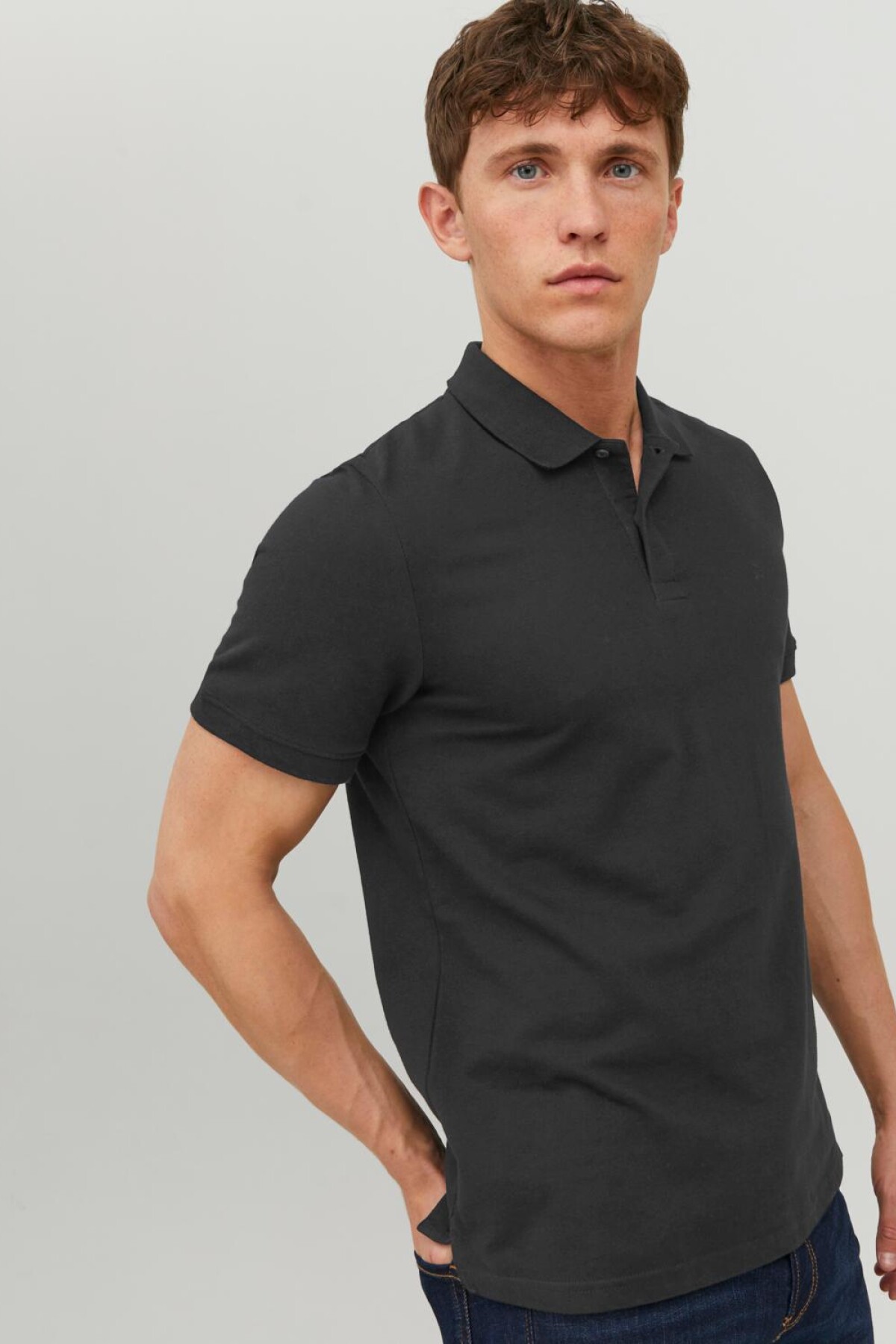 Camiseta Polo Basic Black