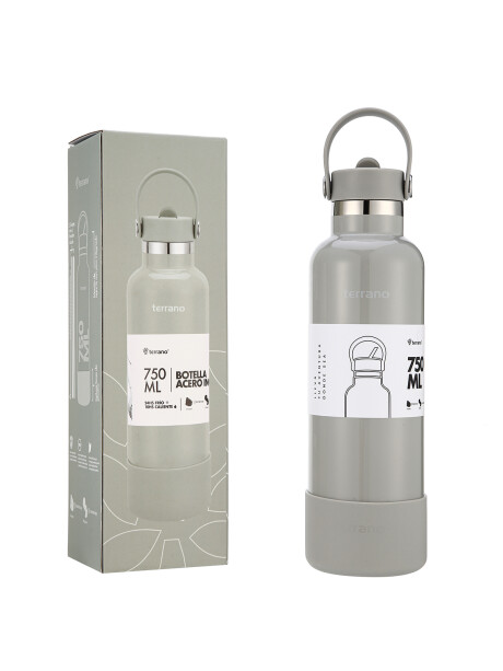 Botella Térmica con Pico 750mL. Oliva Metalizado