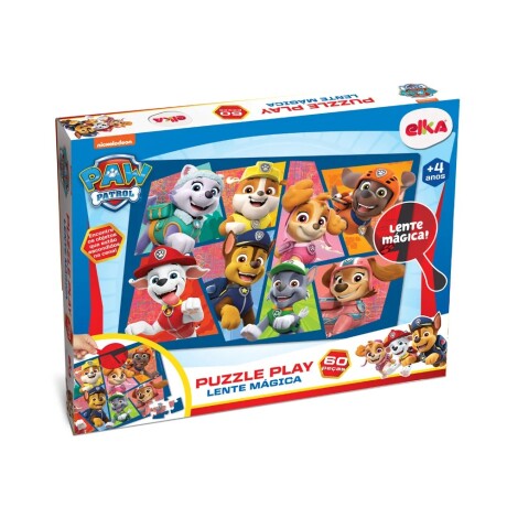 Puzzle Play Lente Mágico Patrulla Canina 60 Piezas 001