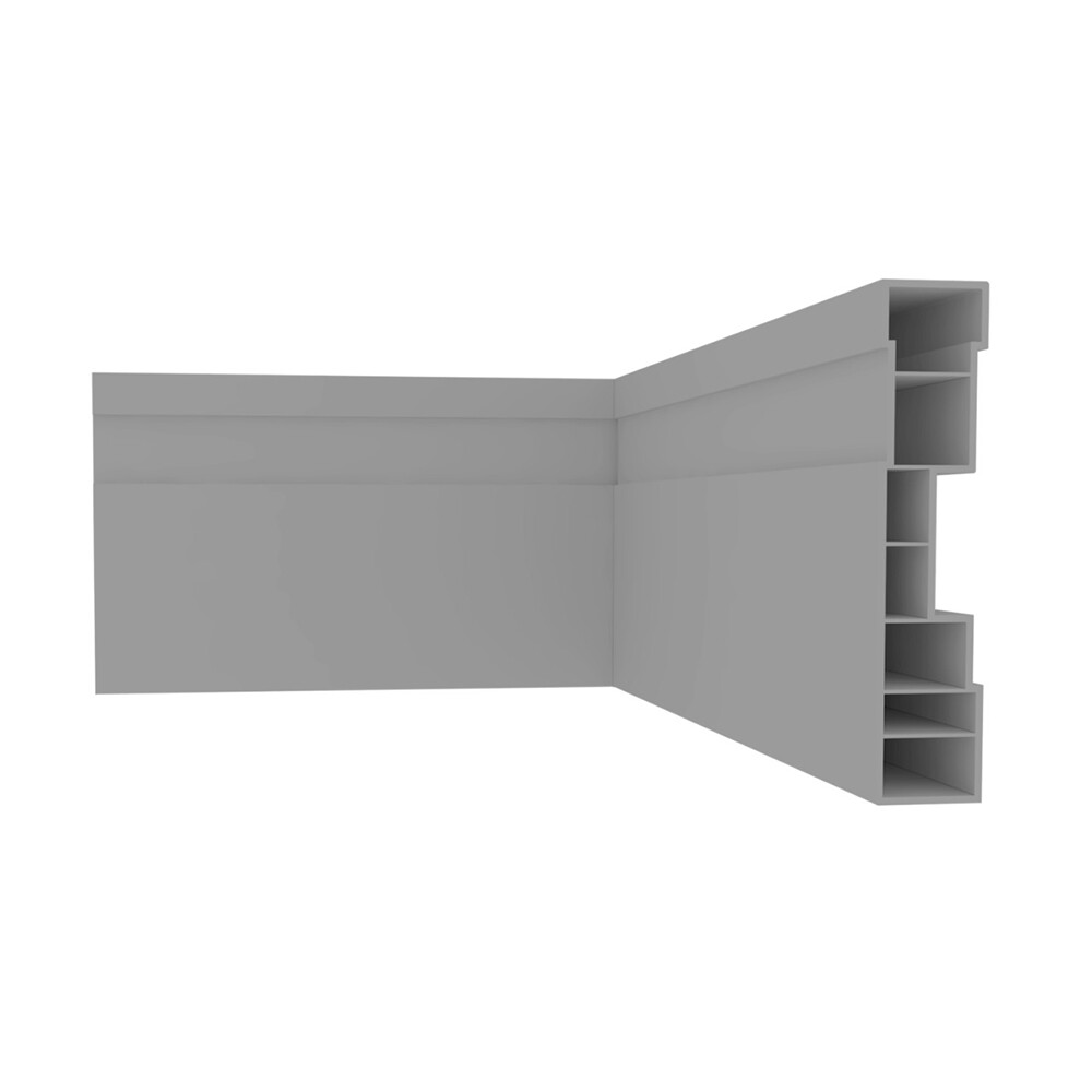 ZÓCALO PVC COLOR CINZA 15MM 0.10X2.40MTS Zócalo Pvc Color Cinza 15mm 0.10x2.40mts