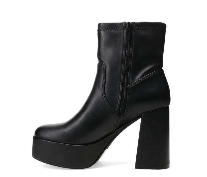 Bota PLACID con simil cuero elastizado Black