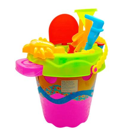 Set Balde Playa Grande 8p C/ Regadera Juego Arena Pis005033
