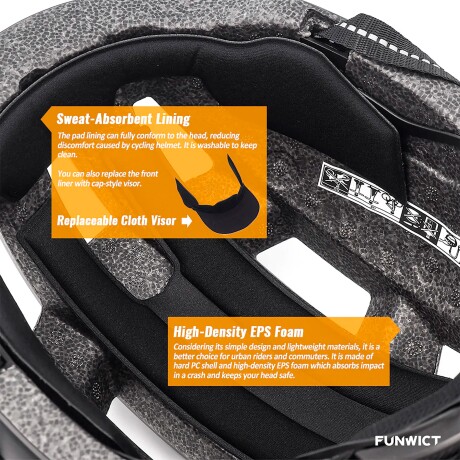 Casco Para Ciclismo Funwict Reflectante Ajustable 001