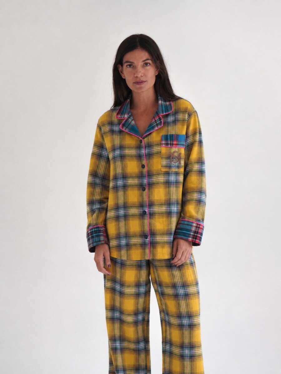 Sleepwalker Pijama Woman - Amarillo / Verde 