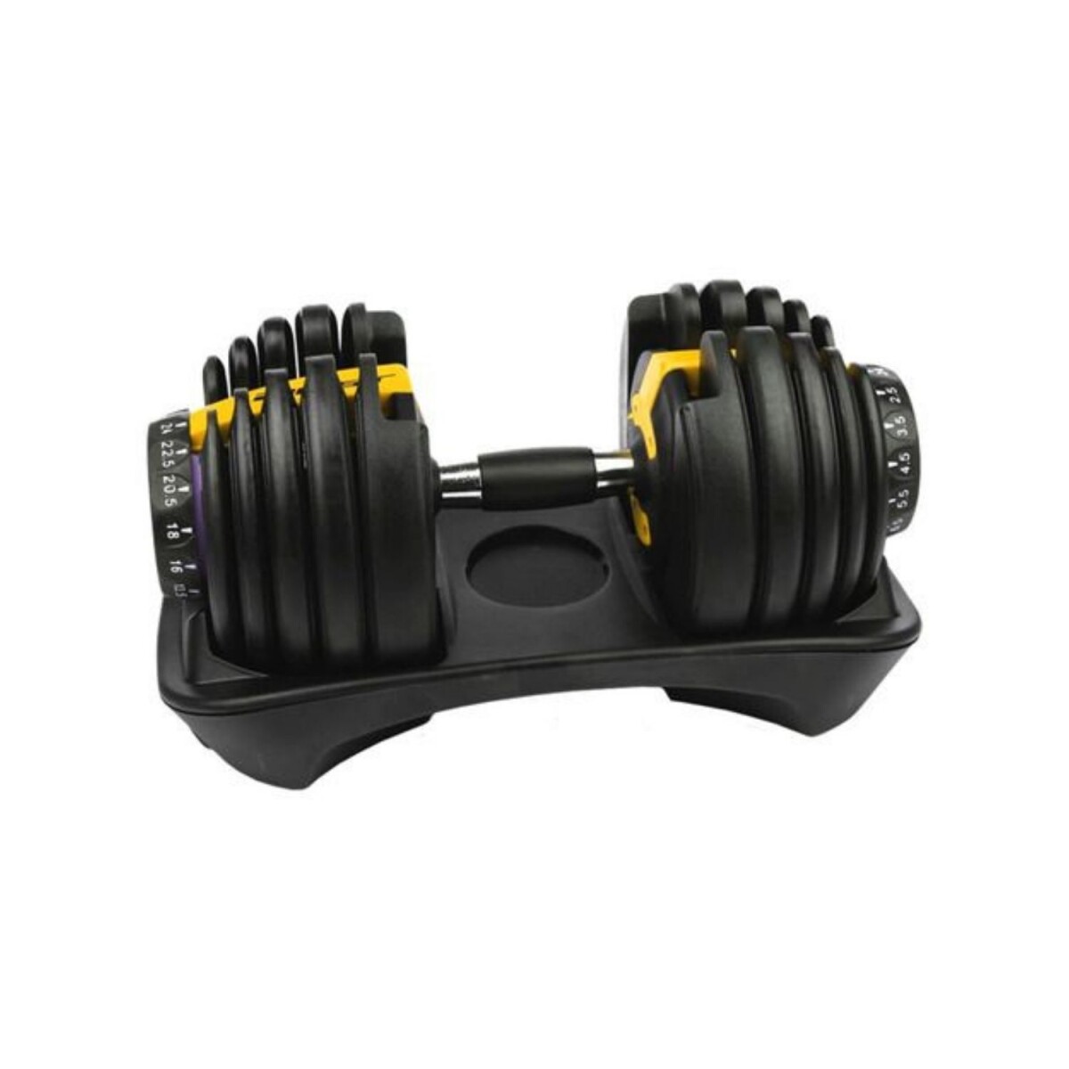 Mancuerna ajustable de 2.5 a 20kg Best - Negro 