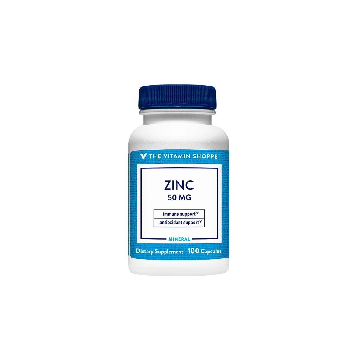 ZINC 50 MG. VIT. SHOPPE FR. X 100 CÁPS. 