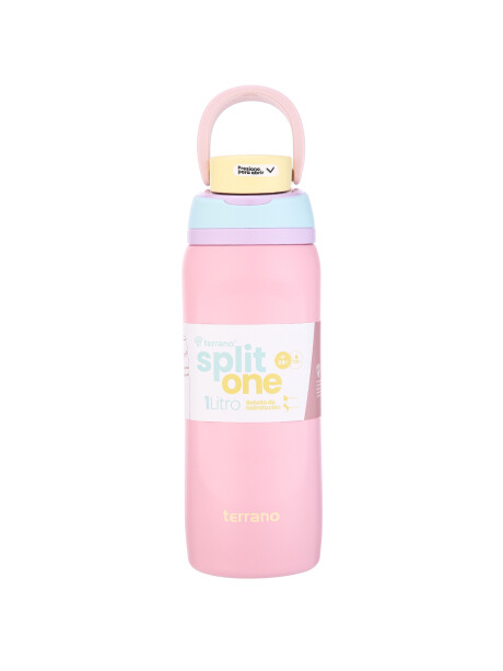 BOTELLA TERMICA SPLIT ONE POP UP 1LT. Rosado