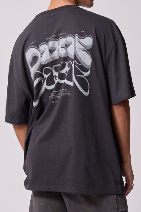 T-SHIRT LUFO DIXIE Gris Oscuro