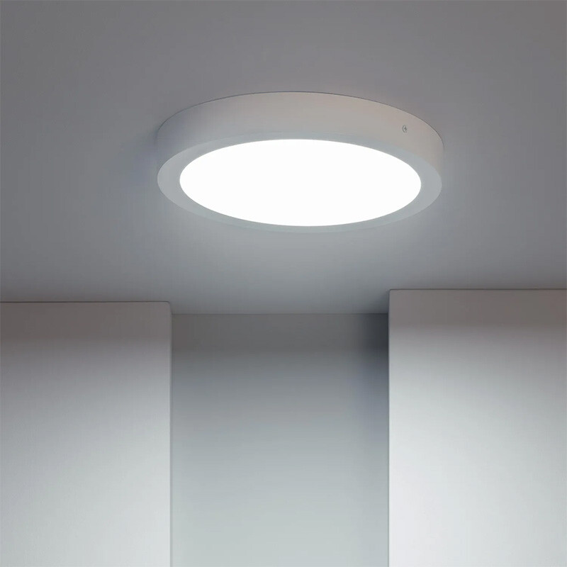 PLRA024 Panel LED Redondo de Adosar 24W Luz Neutra