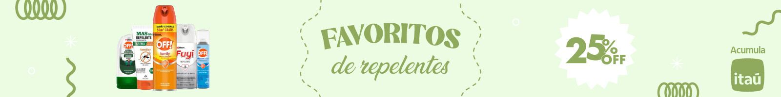 Banner favoritos repelentes 25%off