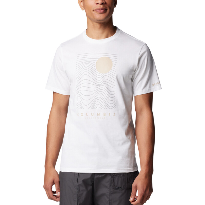 Remera Seasonal Logo Tee Hombre White, Linear D