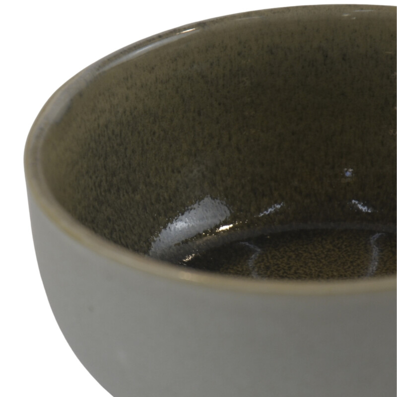 Bowl Bombe 15cm c/borde marrón GRIS/MARRON CLARO