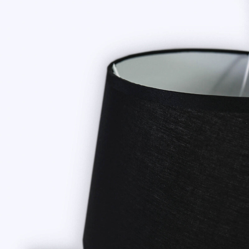 LAMPARA NEGRA P/MESA 24X48CM Unica