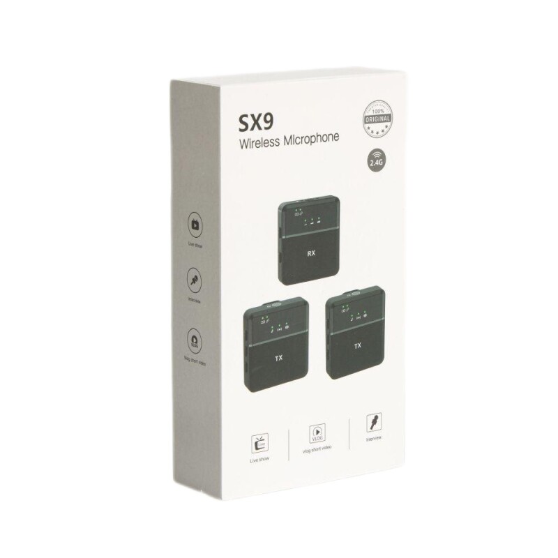 Micrófono inalambrico doble solapero para Iphone profesional Micrófono inalambrico doble solapero para Iphone profesional