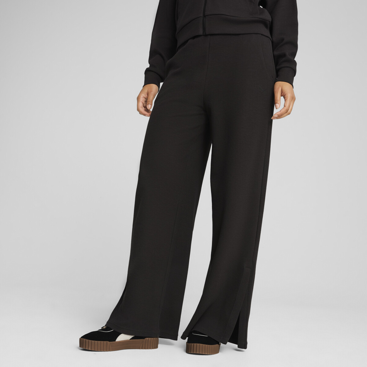 HER Comf.high waist Straight Pants 68506101 - Negro 