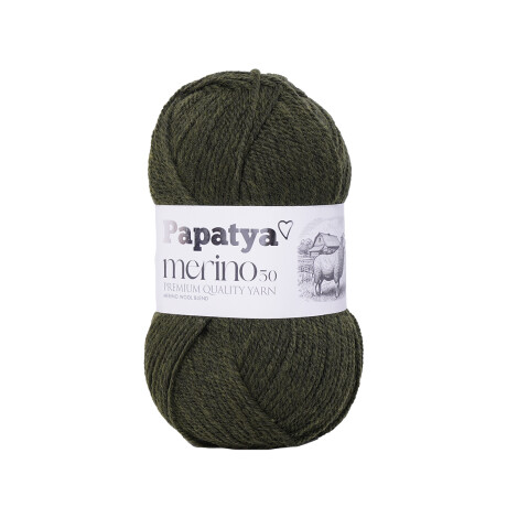 MERINO 50 verde militar melange