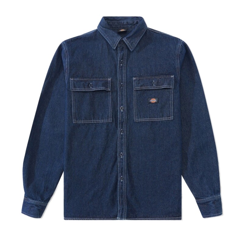 Camisa Dickies Mens Houston Denim - Azul Camisa Dickies Mens Houston Denim - Azul