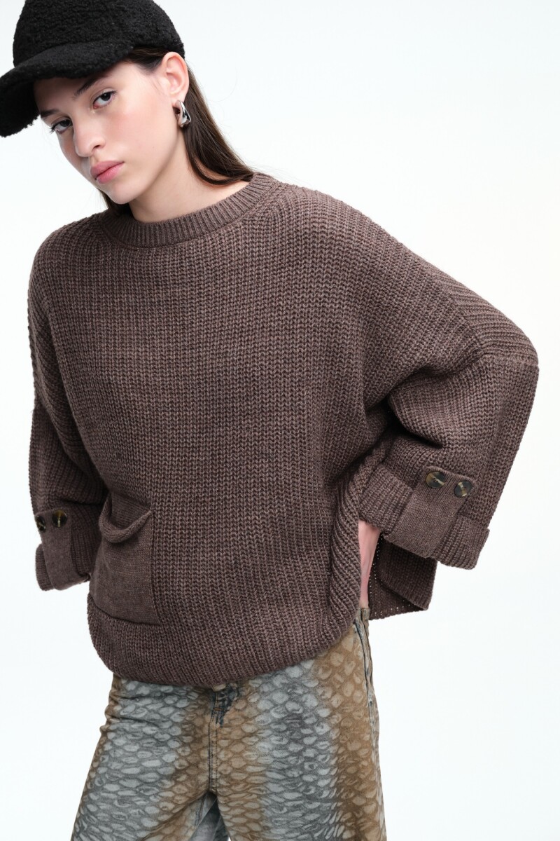 SWEATER BOLSILLO Vison