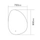 ESPEJO FRAMELESS 70X90 ANTICORROSION CON SENSOR ONE TOUCH Y LUZ LED 000