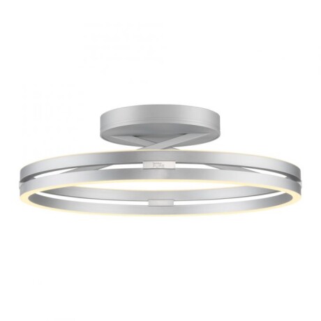Plafón led doble anillo 42w 60cm regulable a control remoto con varias funciones Plateado Plafón led doble anillo 42w 60cm regulable a control remoto con varias funciones Plateado