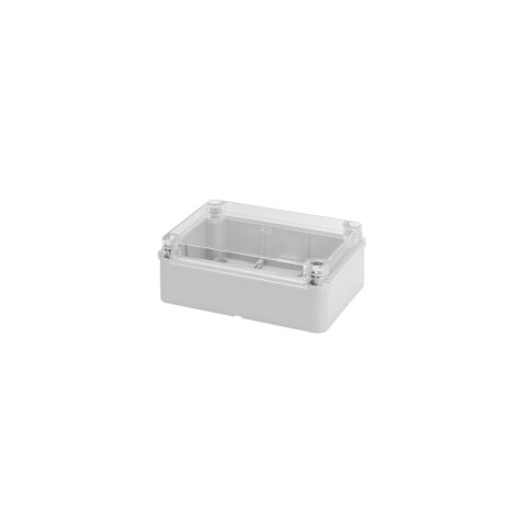 Caja con tapa transp. c/ bisagras IP56 - 19x14x7cm GE4427