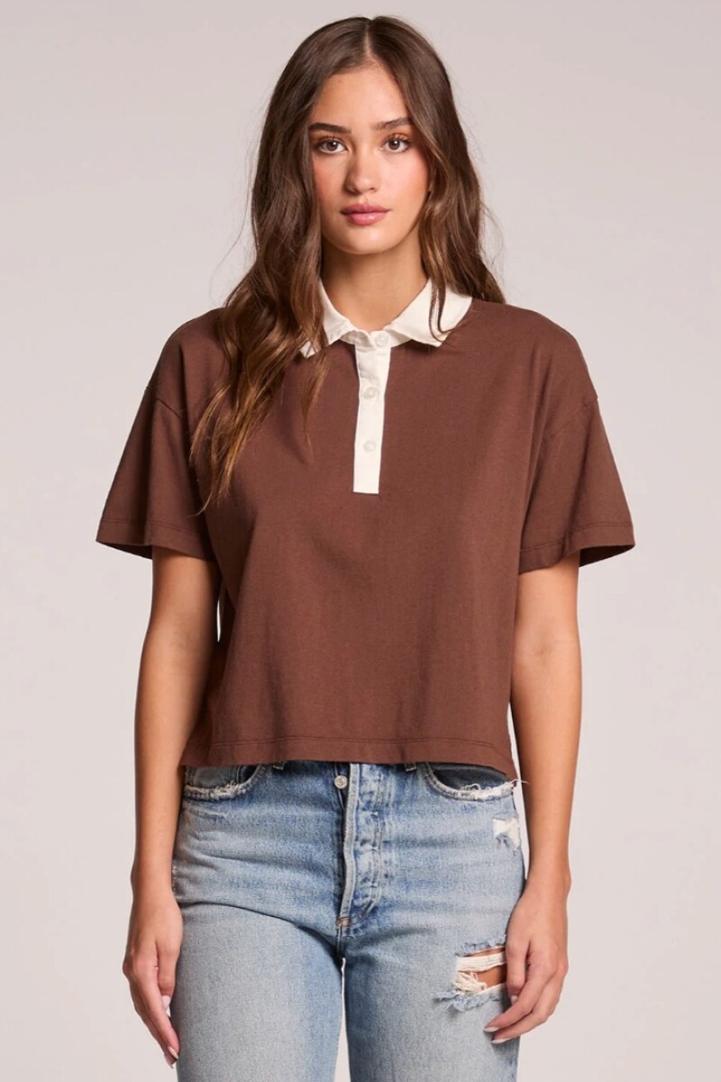 REMERA DE MANGA CORTA ANTONI Marron