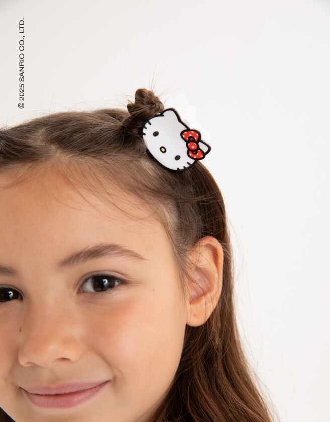 Hebillas Infantiles Licencias Set De Broches "hello Kitty" - Combinacion Multicolor