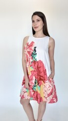 Vestido Orantis Blanco estampado