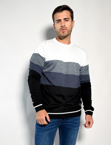 Sweater rayado tejido Pedro Blanco