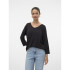 VMBRIANNA 3/4 V-NECK PULLOVER BOO REP BLACK