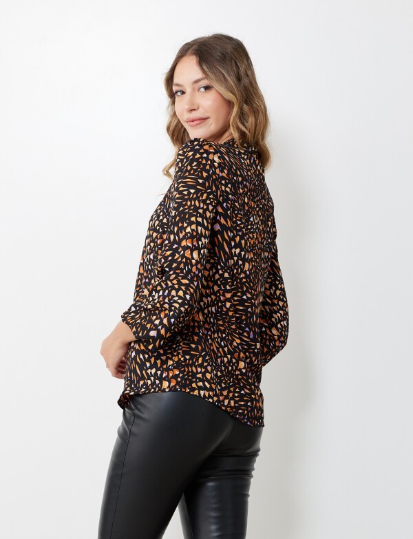 Blusa Printed NEGRO/MULTI