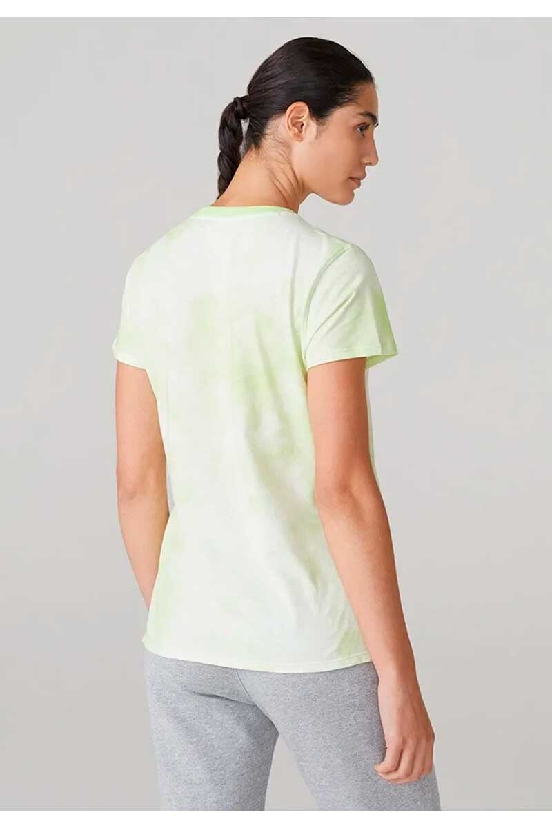 REMERA MUJER FILA LETTER PREMIUM SKY Verde-lima