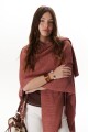 RUANA COTTON ROJO
