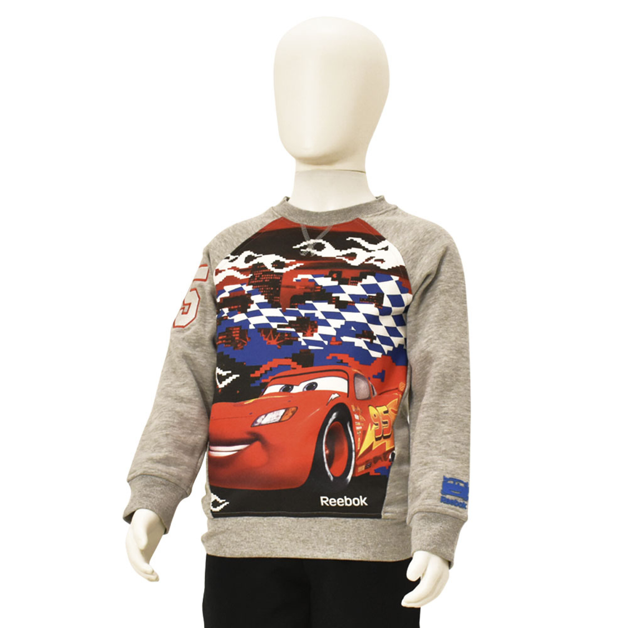 Buzo Infantil Deportivo y Casual Reebok Disney Pixar Cars Gris HTS