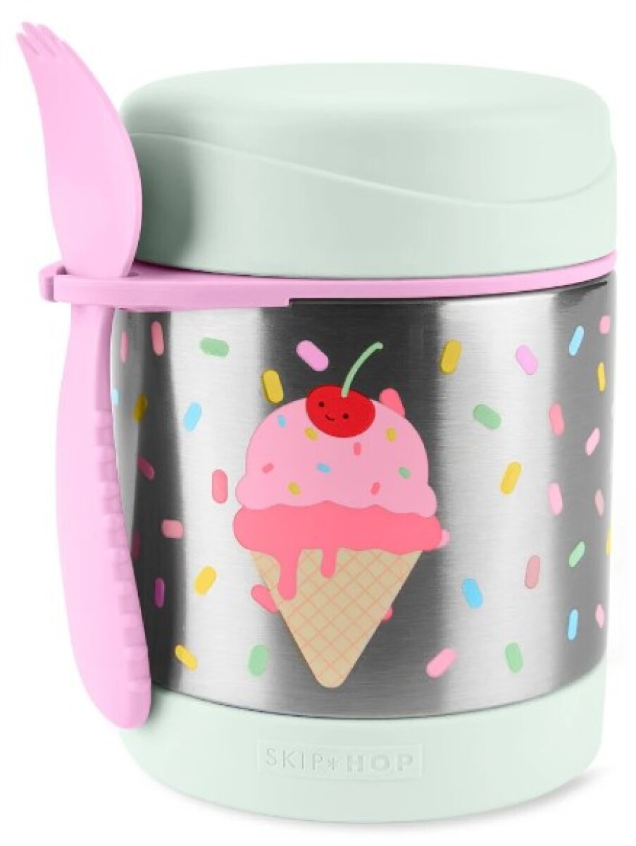 Tupper Acero Inox. C/Cubierto Helado - Tupper Acero Inox. C/cubierto Helado 