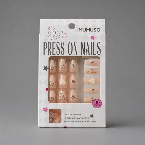 UÑAS POSTIZAS PRESS ON COLECCIÓN MOONLIGHT (CORAZÓN AMOROSO) UÑAS POSTIZAS PRESS ON COLECCIÓN MOONLIGHT (CORAZÓN AMOROSO)