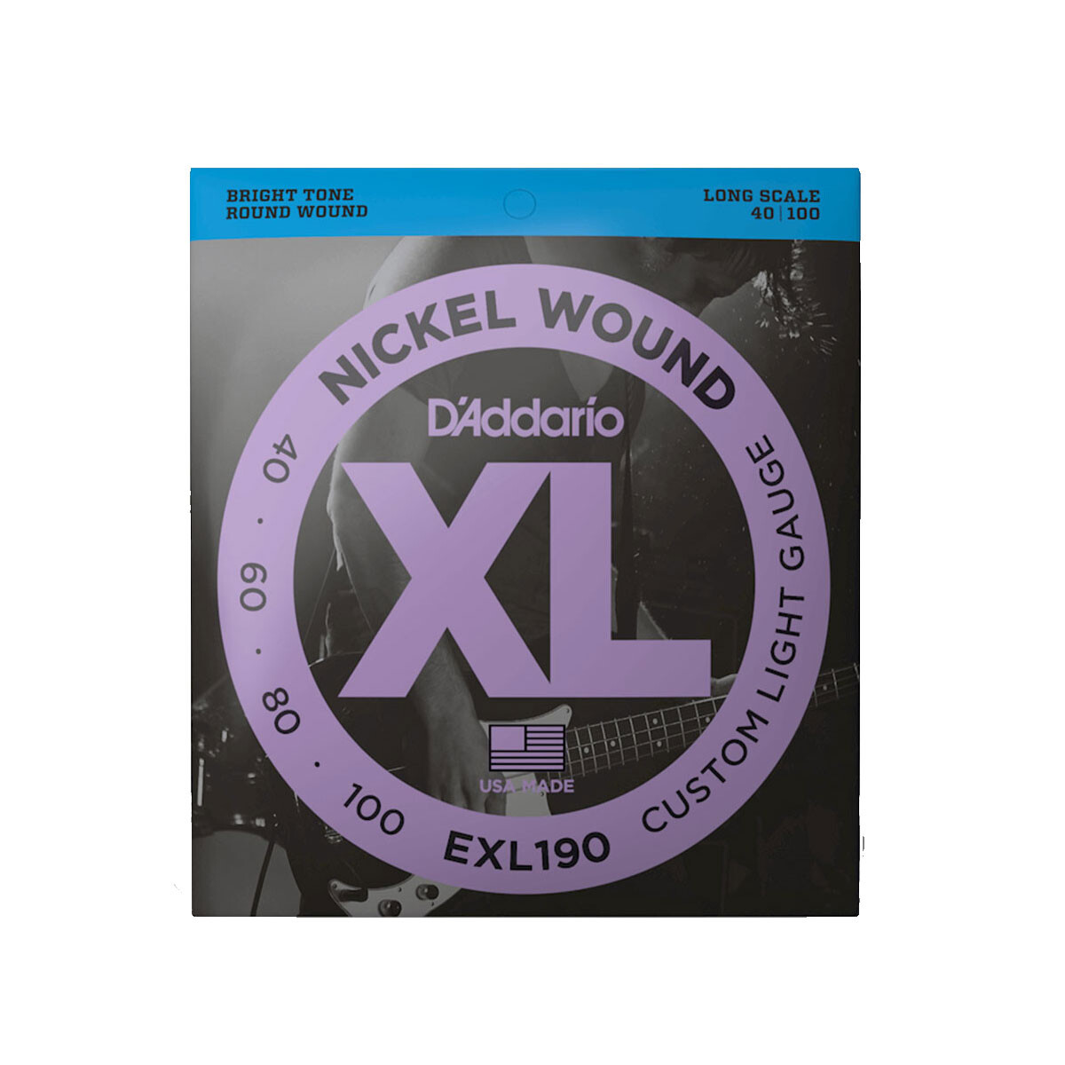 ENCORDADO BAJO DADDARIO EXL190 NICKEL WOUND 40-100 