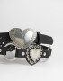 Cinturones y Fajas Boho Cinturón Con Corazones - Negro