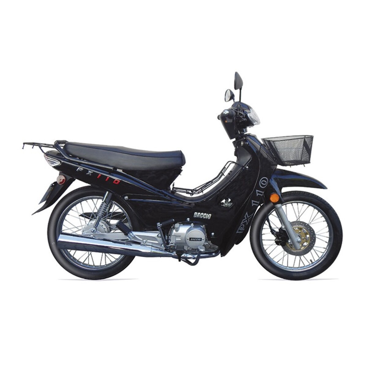 MOTO BACCIO PX110 NEGRA 